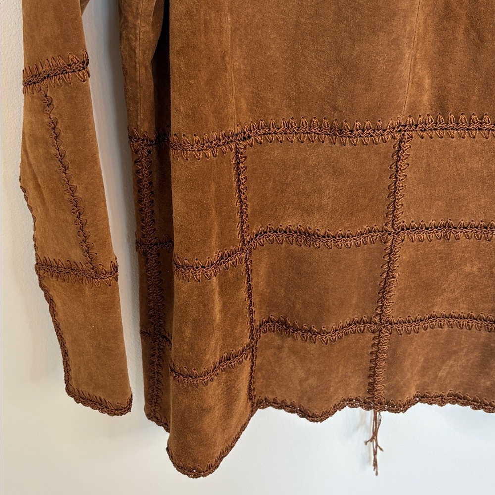 Vintage Outbrook Patchwork Leather Suede Jacket - image 7